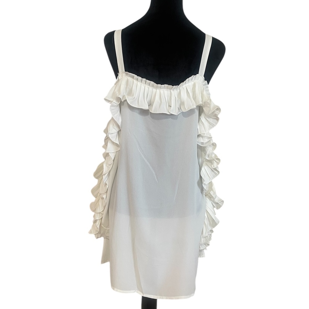 New Pretty Angel White Baby doll dress, Tunic,Open shoulder,Ruffle,Medium - Picture 5 of 10